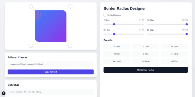 Border Radius Designer